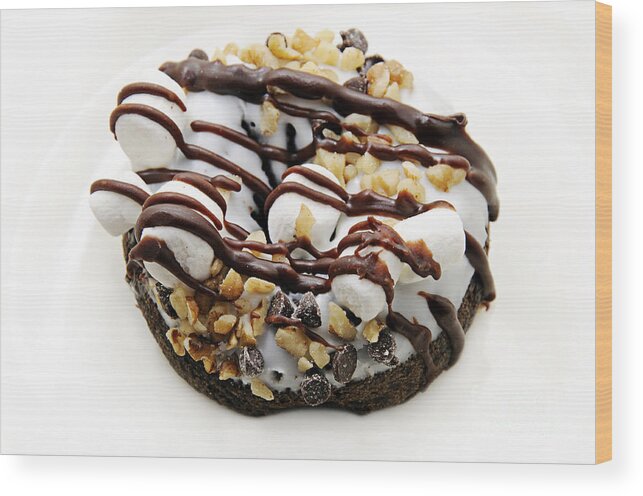 Andee Design Chocoholic Wood Print featuring the photograph Full Load Rocky Road by Andee Design