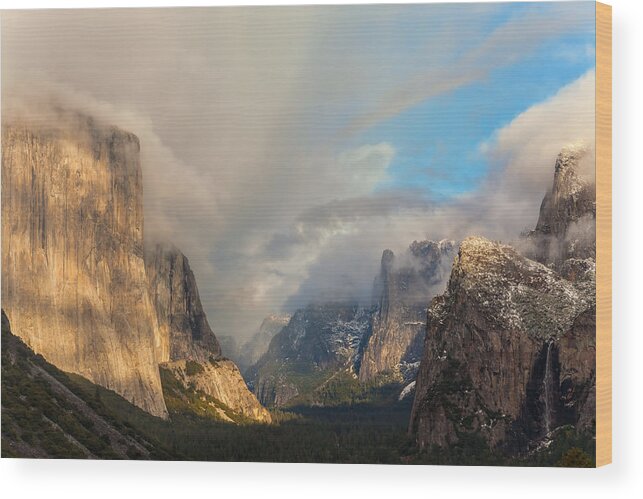 Landscape Wood Print featuring the photograph Fury by Jonathan Nguyen