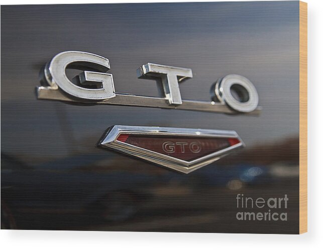 Pontiac Gto Wood Print featuring the photograph G T O by Dennis Hedberg