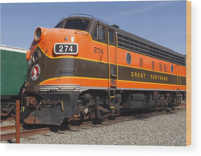 Garibaldi Locomotive Wood Print featuring the photograph Garibaldi Locomotive by Wes and Dotty Weber