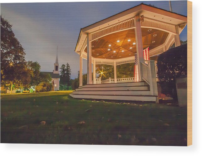 Milton Wood Print featuring the photograph Gazebo by Brian MacLean