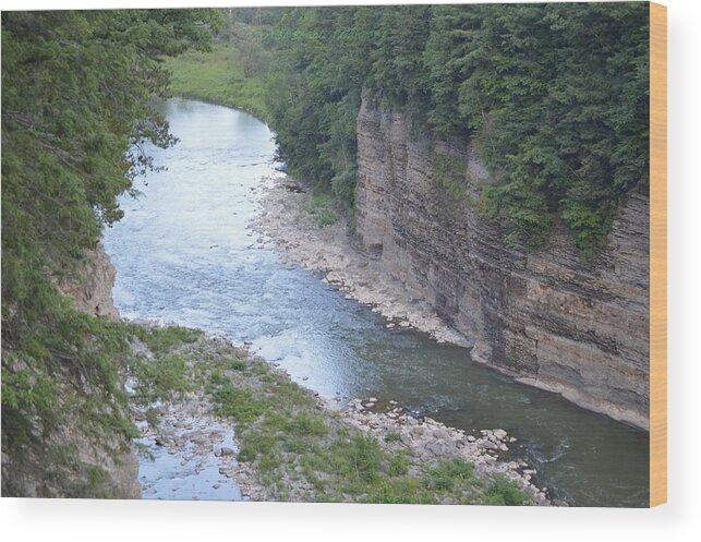 Travel Wood Print featuring the photograph Genesee River in Grand Canyon of East by Sonali Gangane