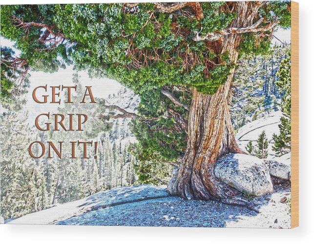 Get A Grip Wood Print featuring the photograph Get A Grip On It by Randall Branham