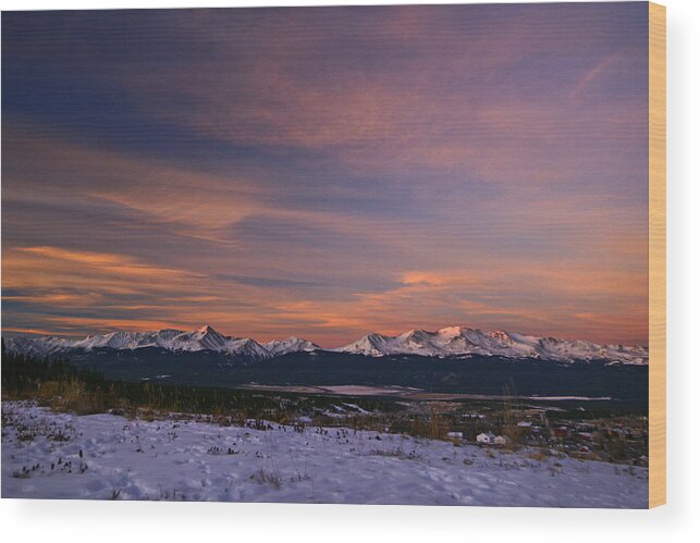 Colorado Wood Print featuring the photograph Glow of Morning by Jeremy Rhoades