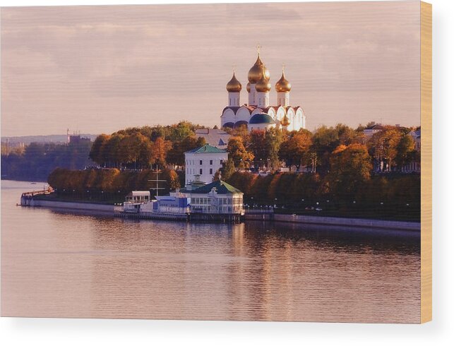 Russia Wood Print featuring the photograph Golden Hour. Yaroslavl. Russia by Jenny Rainbow
