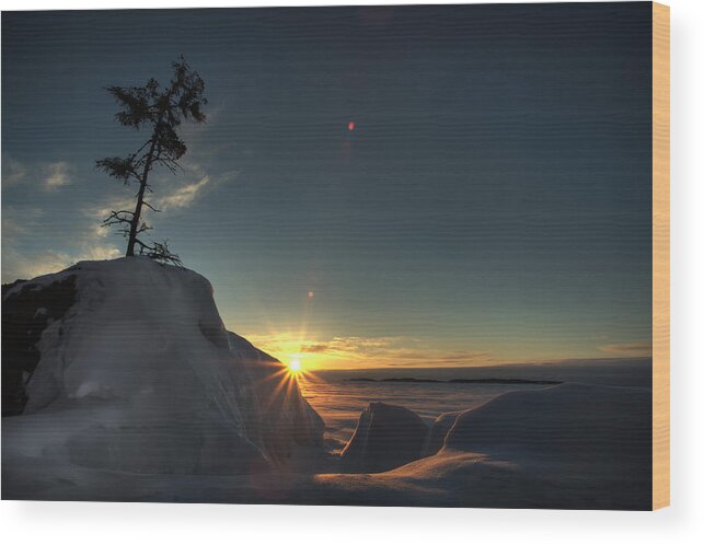 Boulders Wood Print featuring the photograph Golden Morning Breaks by Jakub Sisak