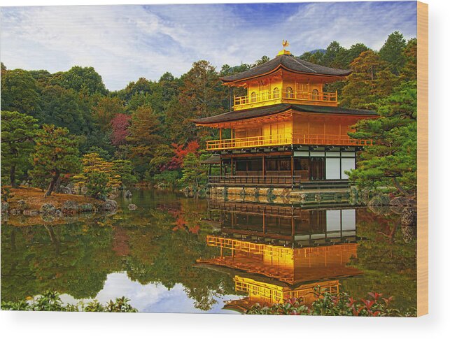 Pavilion Wood Print featuring the photograph Golden Pavilion by Midori Chan