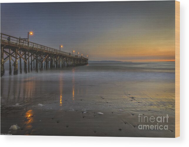 Goleta At Sunset Wood Print featuring the photograph Goleta At Sunset by Mitch Shindelbower
