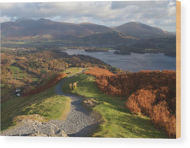 Catbells Wood Print featuring the photograph Good Morning Keswick by Nick Atkin