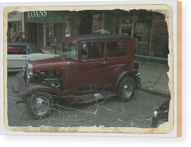 Car Wood Print featuring the photograph Grandpa's Hotrod by Michael Sokalski