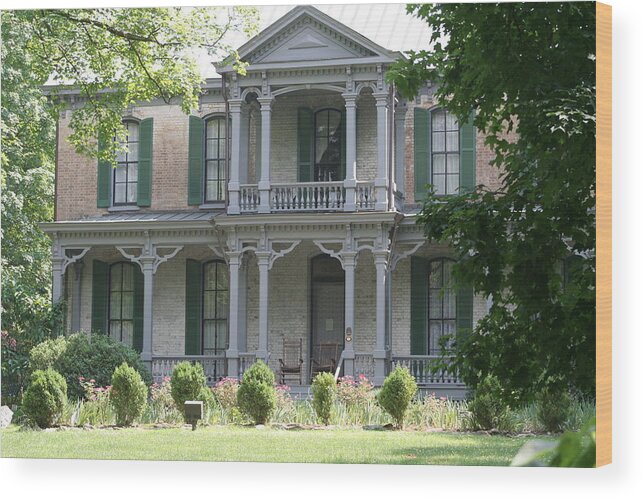 Nashville Wood Print featuring the photograph Grassmere Historic Home by Valerie Collins