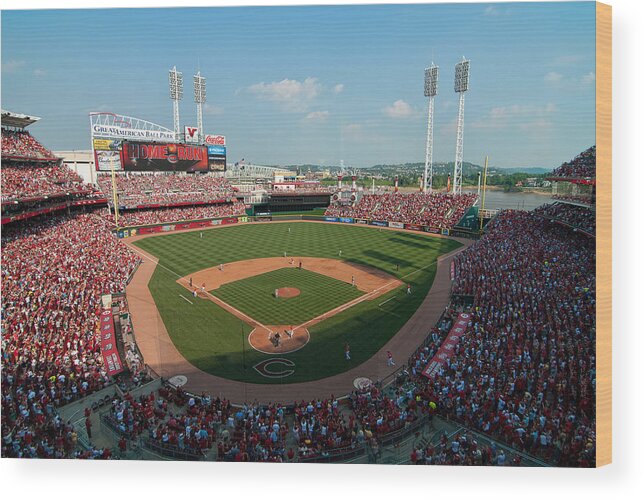 Great American Ballpark Wood Print featuring the photograph Great American Ballpark by Mark Whitt