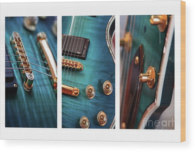 Guitar Wood Print featuring the photograph Guitar Life by Joy Watson
