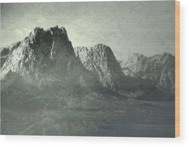 Mountains Wood Print featuring the photograph Habits by Mark Ross