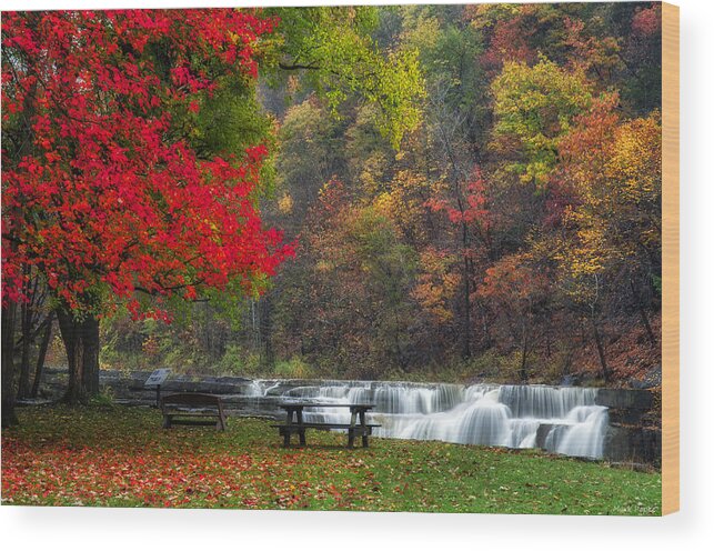 Mark Papke Wood Print featuring the photograph Have a seat by Mark Papke