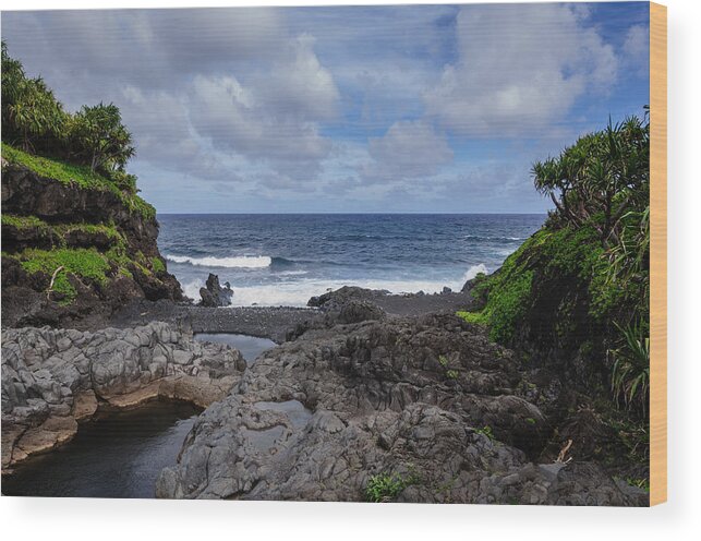 Hawaii Wood Print featuring the photograph Hawaiian surf by John Johnson