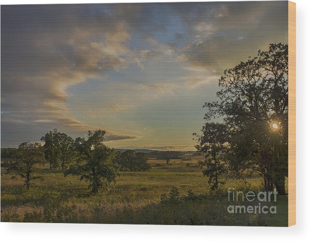 Sunset Wood Print featuring the photograph Healing Power by Dan Hefle