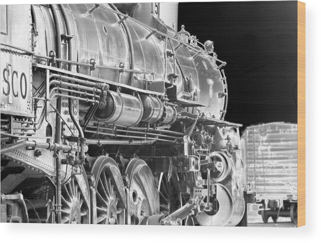 Train Wood Print featuring the photograph Heavy Metal 1519 - PhotoPower 1469 by Pamela Critchlow