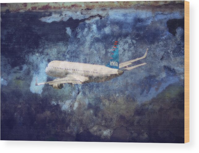 Airplane Wood Print featuring the photograph Hell of a Flight by Doc Braham