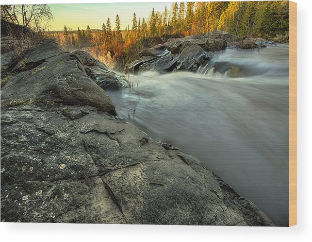 Awakening Wood Print featuring the photograph High Falls III by Jakub Sisak