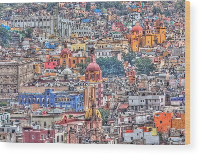 Centro Wood Print featuring the photograph Historic Guanajuato Centro by Robert McKinstry