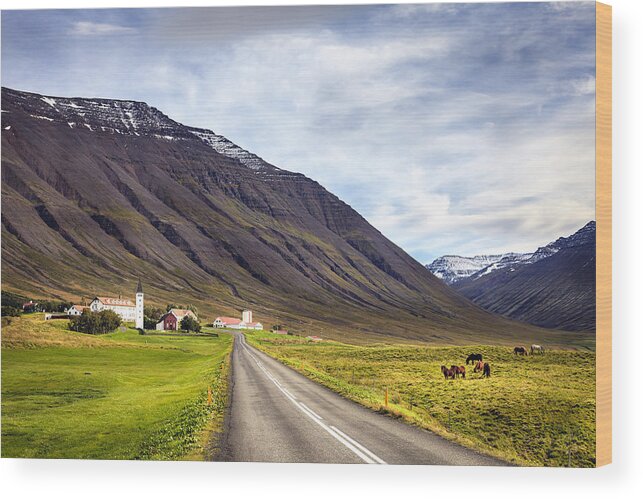 Europe Wood Print featuring the photograph Holar Iceland by Alexey Stiop