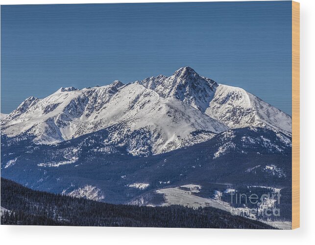 Gore Range Wood Print featuring the photograph Holy Cross by Franz Zarda