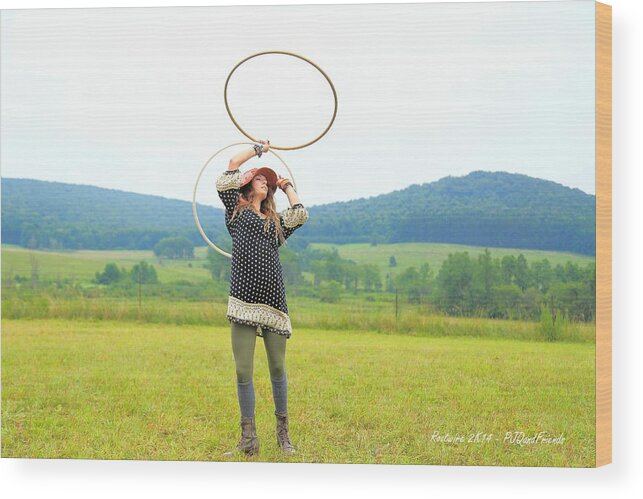 Hooping Rw2k14 Wood Print featuring the photograph Hooping RW2K14 by PJQandFriends Photography