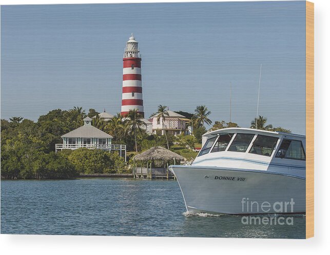 Lighthouse Wood Print featuring the photograph Hope Town Light by Scott Kerrigan