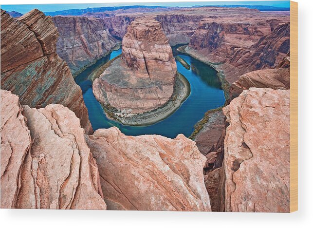 Horseshoe Wood Print featuring the photograph Horseshoe Bend Morning - Colorado River Photograph by Duane Miller
