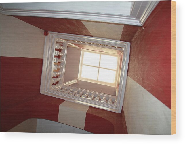 Hotel Wood Print featuring the photograph Hotel Ceiling by Pat Moore