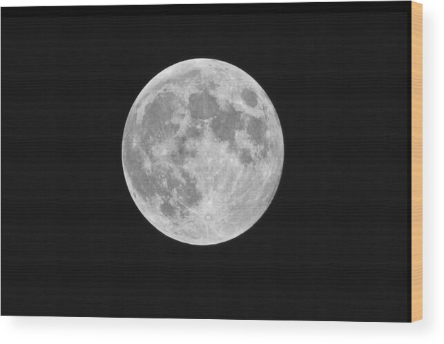 October Wood Print featuring the photograph Hunter's Moon by Gary Hall