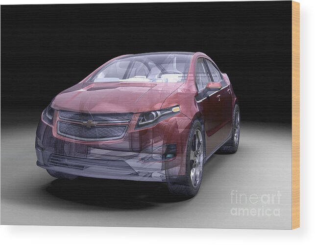 Technology Wood Print featuring the photograph Hybrid Car by Science Picture Co