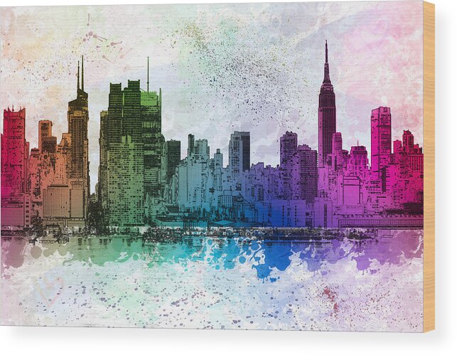 Big Apple Wood Print featuring the photograph I Love New York by Susan Candelario