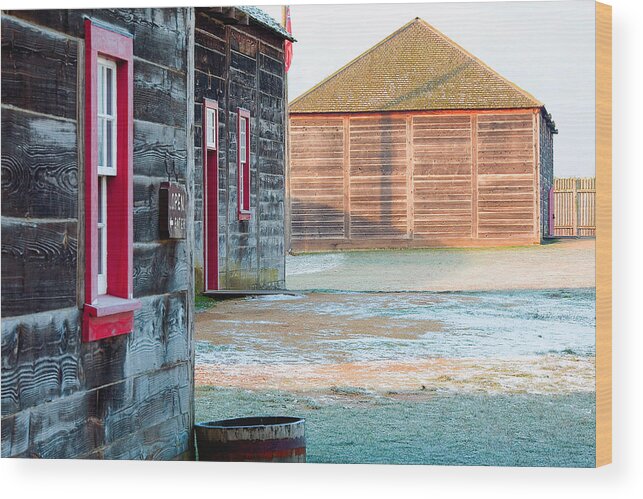 Fort Vancouver Wood Print featuring the photograph Icy Fort by Rich Collins