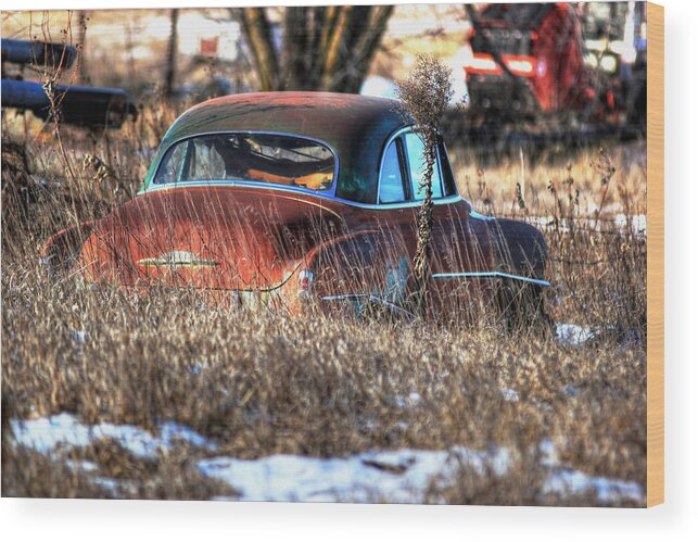Old Car Wood Print featuring the photograph Idleness by Thomas Danilovich