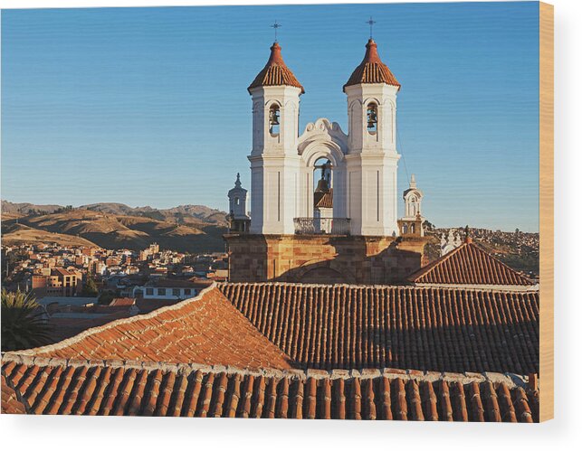 Iglesia San Felipe-neri Sucre, Bolivia Wood Print by Carl Bruemmer - Pixels