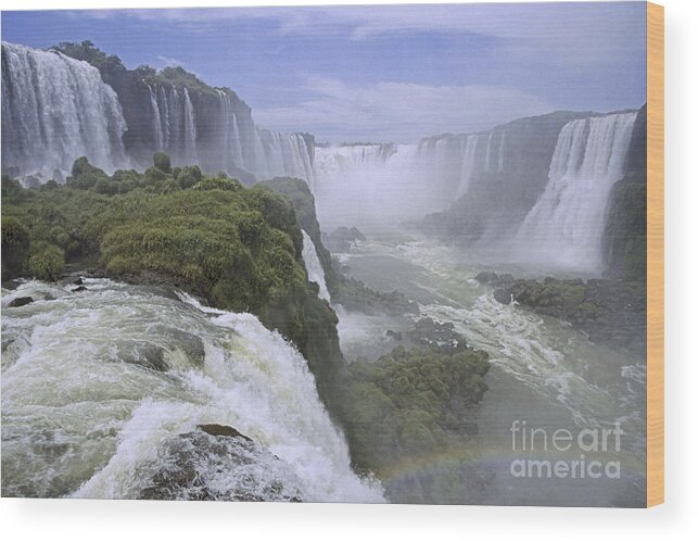Prott Wood Print featuring the photograph Iguazu falls 1 by Rudi Prott