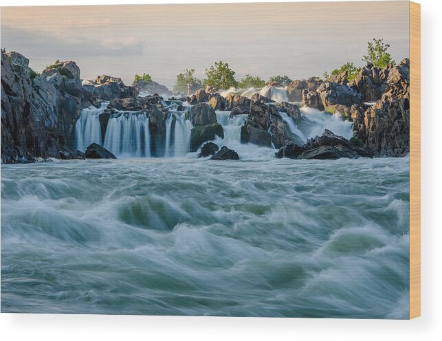 Virginia Wood Print featuring the photograph In the Rapids by Kristopher Schoenleber