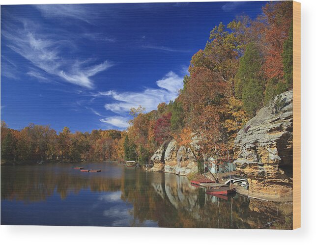 Kentucky Wood Print featuring the photograph Indian Lake, Hancock County, KY by Wendell Thompson
