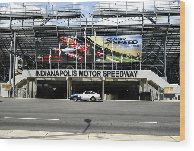 Indianapolis Wood Print featuring the photograph Indy Speedway by Chris Smith