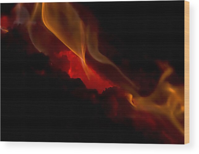 Fire Wood Print featuring the photograph Inferno by Mark McKinney