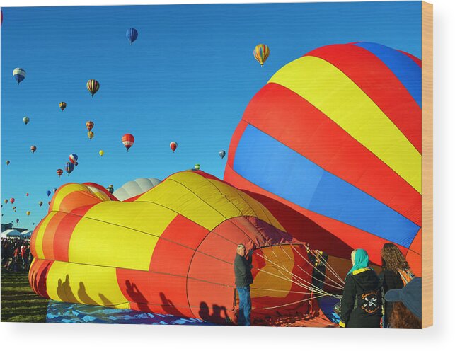 Hot Wood Print featuring the photograph Inflating by Gary Mosman
