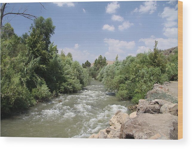 Jordan River Wood Print featuring the photograph Jordan River by Rita Adams