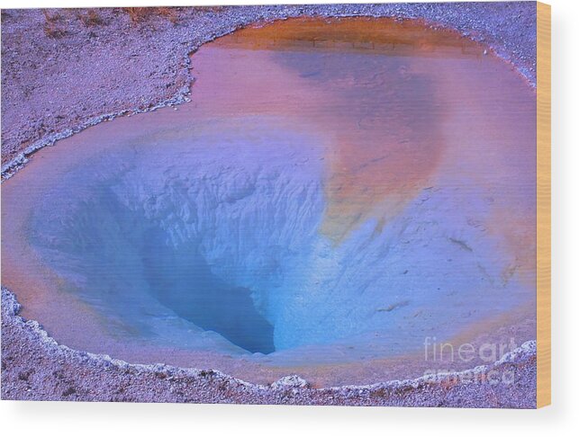 Geyser Wood Print featuring the photograph Journey to the Center of Geyserland by Ann Johndro-Collins