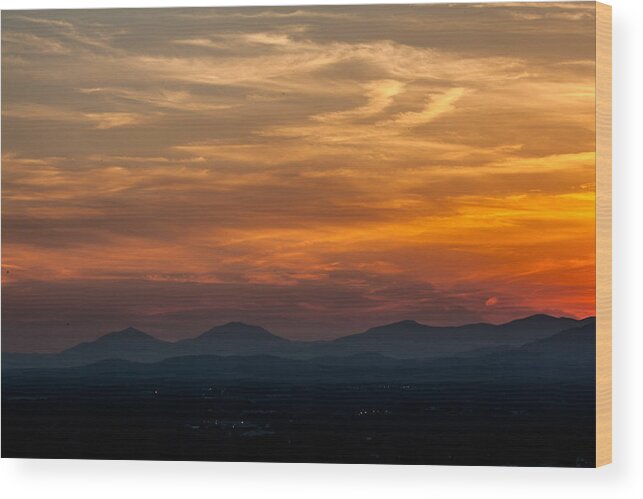Blue Ridge Wood Print featuring the photograph Just a little off the top by Joshua Minso