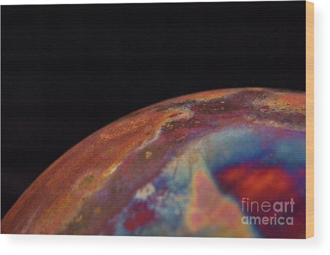 Planet Wood Print featuring the photograph Fifth Dimensional Earth by Sharon Ackley