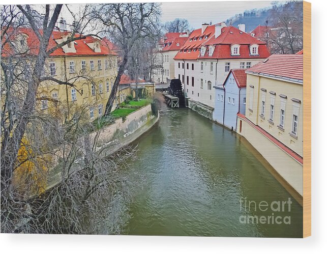 Travel Wood Print featuring the photograph Kampa Island of Lesser Town by Elvis Vaughn