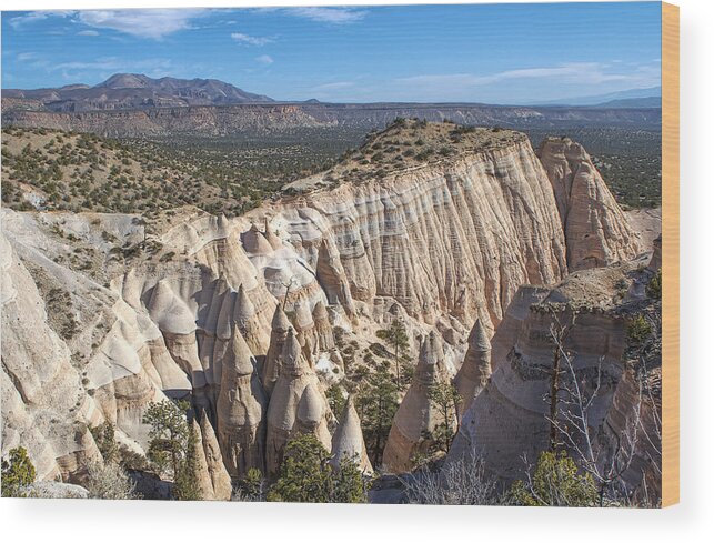 Kasha-katuwe Wood Print featuring the photograph Kasha-Katuwe Tent Rocks National Monument by Anna Rumiantseva