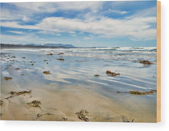 Tofino Wood Print featuring the photograph Kelp Me Reflection by Allan Van Gasbeck